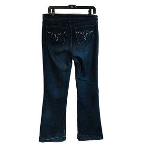 NYDJ Lift Tuck Technology Wide Leg High Rise Trouser Jeans Womens Size 10-Wear